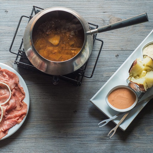 Fondue au poulet 